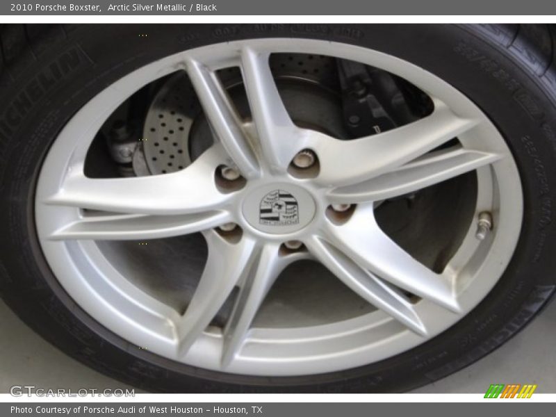 Arctic Silver Metallic / Black 2010 Porsche Boxster