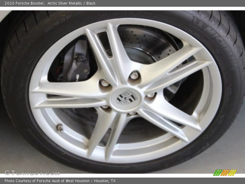 Arctic Silver Metallic / Black 2010 Porsche Boxster