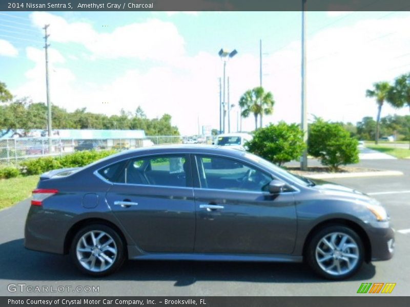 Amethyst Gray / Charcoal 2014 Nissan Sentra S