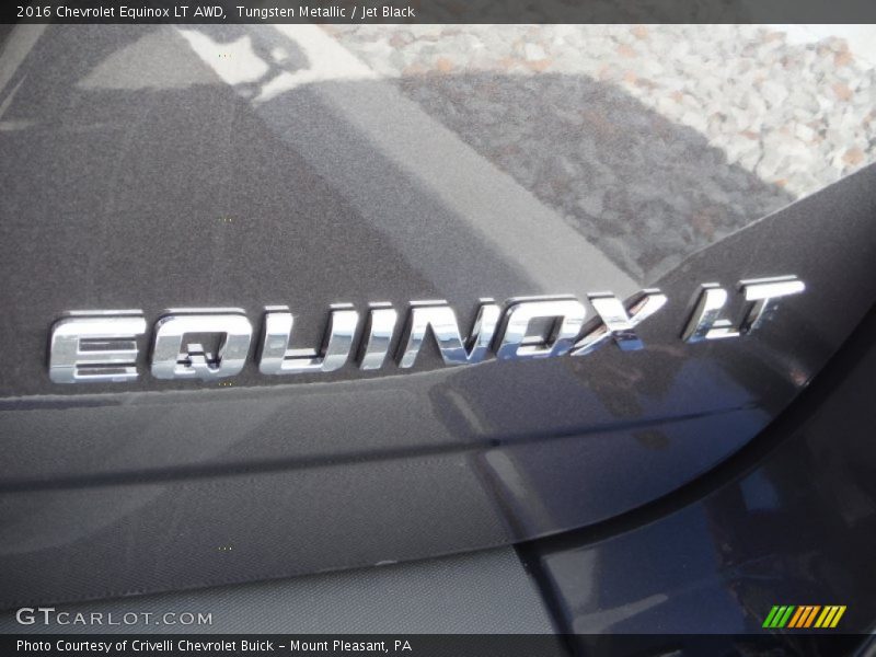 Tungsten Metallic / Jet Black 2016 Chevrolet Equinox LT AWD