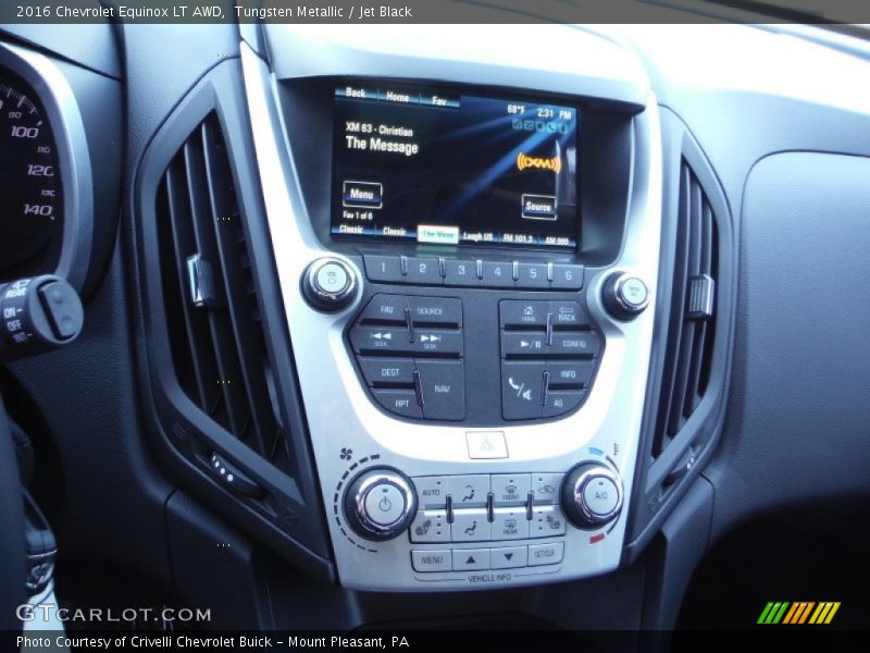 Tungsten Metallic / Jet Black 2016 Chevrolet Equinox LT AWD