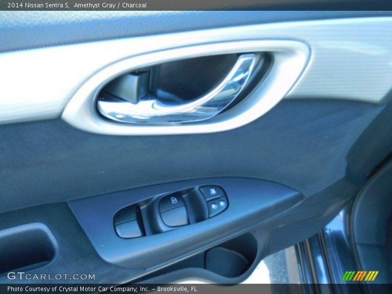 Amethyst Gray / Charcoal 2014 Nissan Sentra S