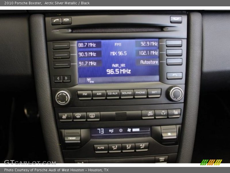 Arctic Silver Metallic / Black 2010 Porsche Boxster