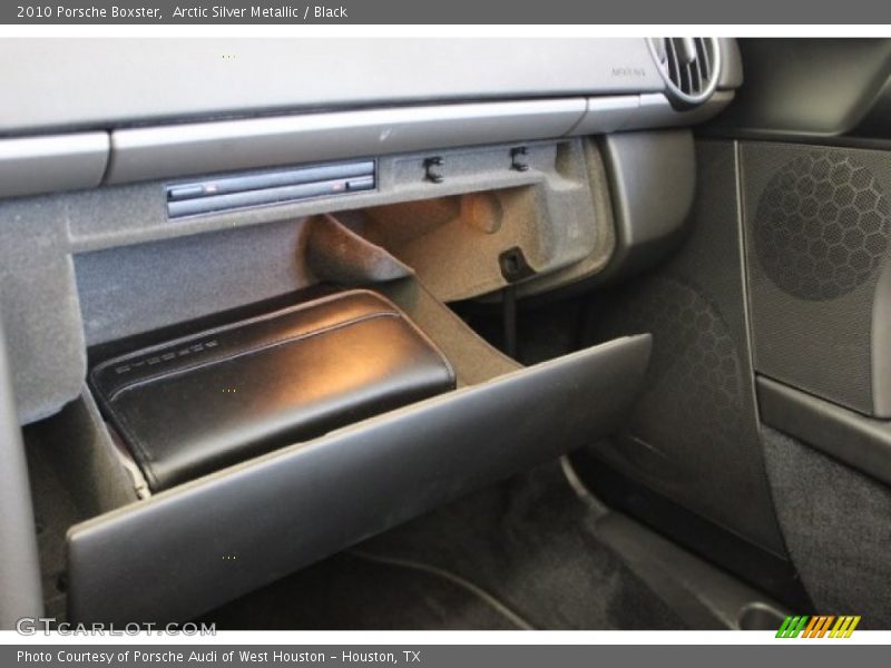 Arctic Silver Metallic / Black 2010 Porsche Boxster