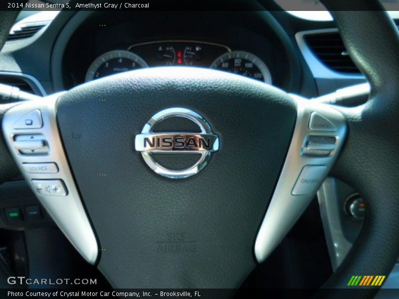 Amethyst Gray / Charcoal 2014 Nissan Sentra S