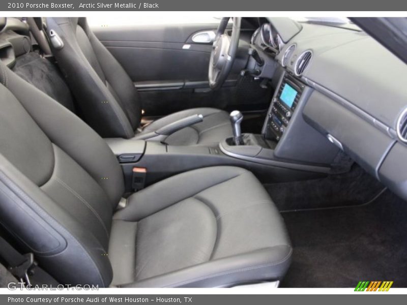 Arctic Silver Metallic / Black 2010 Porsche Boxster