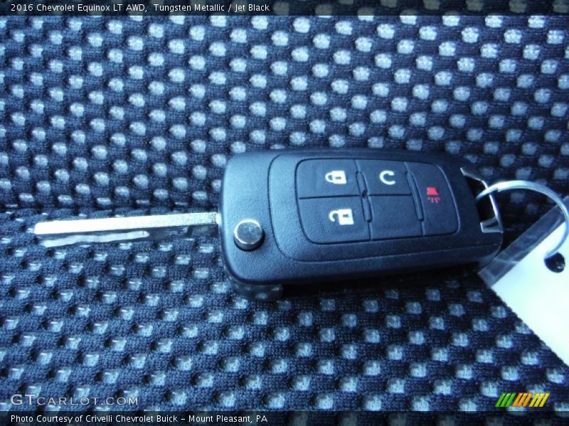 Tungsten Metallic / Jet Black 2016 Chevrolet Equinox LT AWD
