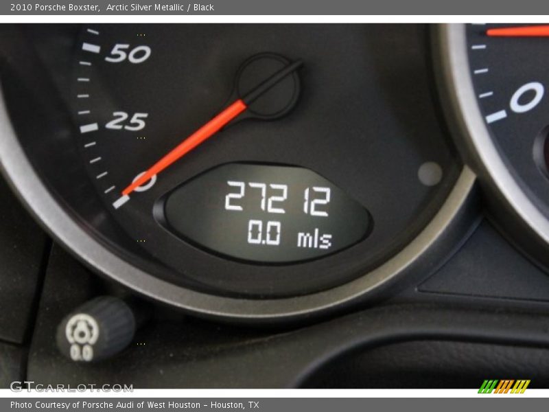 Arctic Silver Metallic / Black 2010 Porsche Boxster