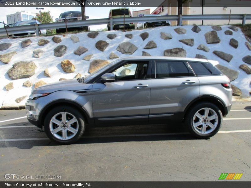 Orkney Grey Metallic / Ebony 2012 Land Rover Range Rover Evoque Pure