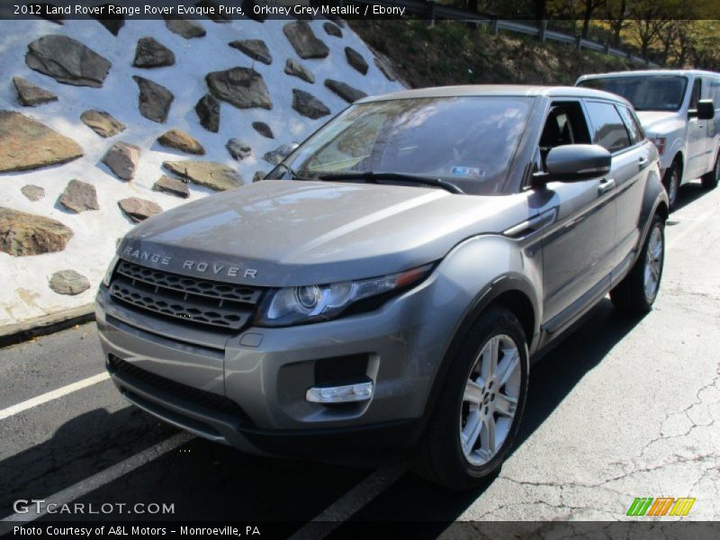 Orkney Grey Metallic / Ebony 2012 Land Rover Range Rover Evoque Pure