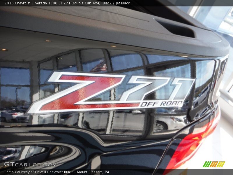 Black / Jet Black 2016 Chevrolet Silverado 1500 LT Z71 Double Cab 4x4