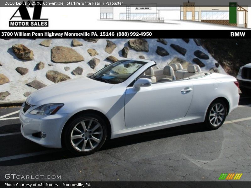 Starfire White Pearl / Alabaster 2010 Lexus IS 250C Convertible