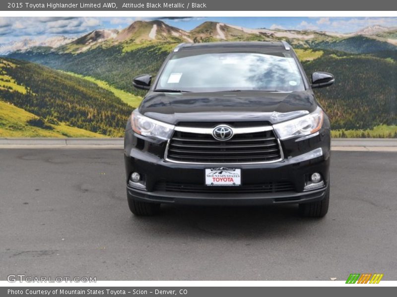 Attitude Black Metallic / Black 2015 Toyota Highlander Limited AWD