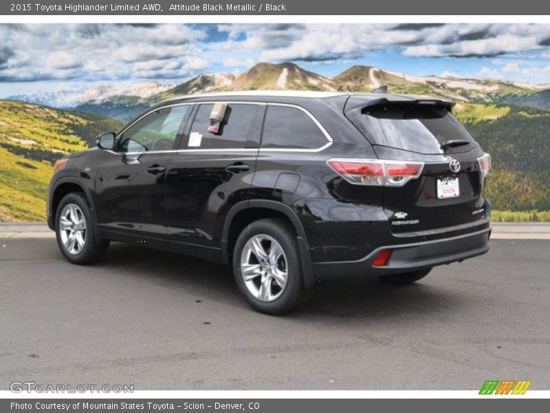 Attitude Black Metallic / Black 2015 Toyota Highlander Limited AWD