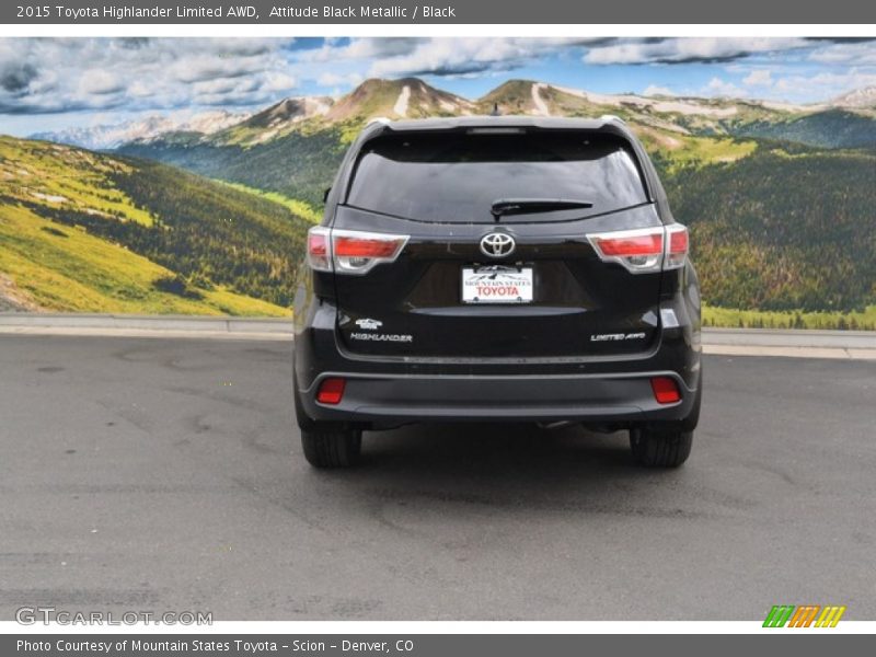 Attitude Black Metallic / Black 2015 Toyota Highlander Limited AWD