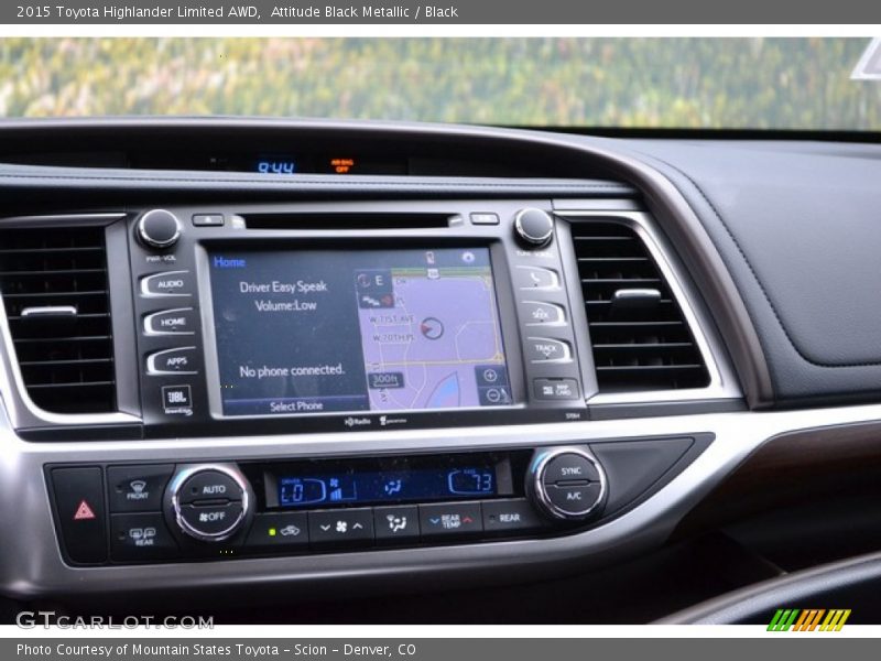 Attitude Black Metallic / Black 2015 Toyota Highlander Limited AWD