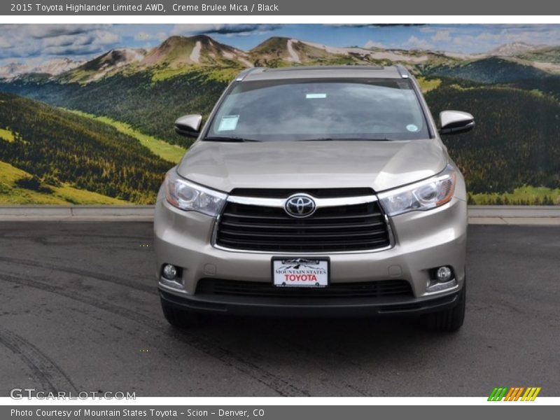 Creme Brulee Mica / Black 2015 Toyota Highlander Limited AWD