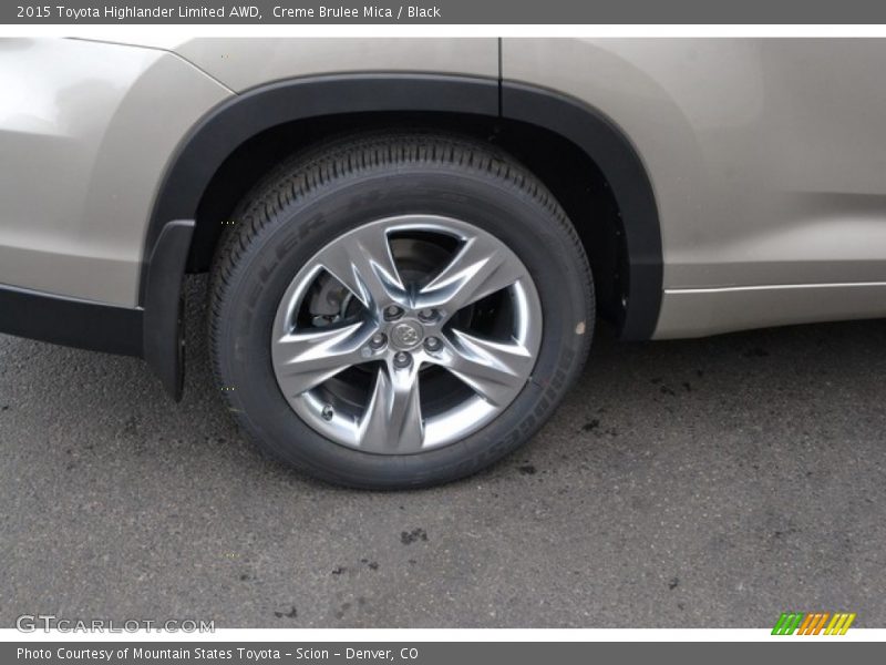 Creme Brulee Mica / Black 2015 Toyota Highlander Limited AWD