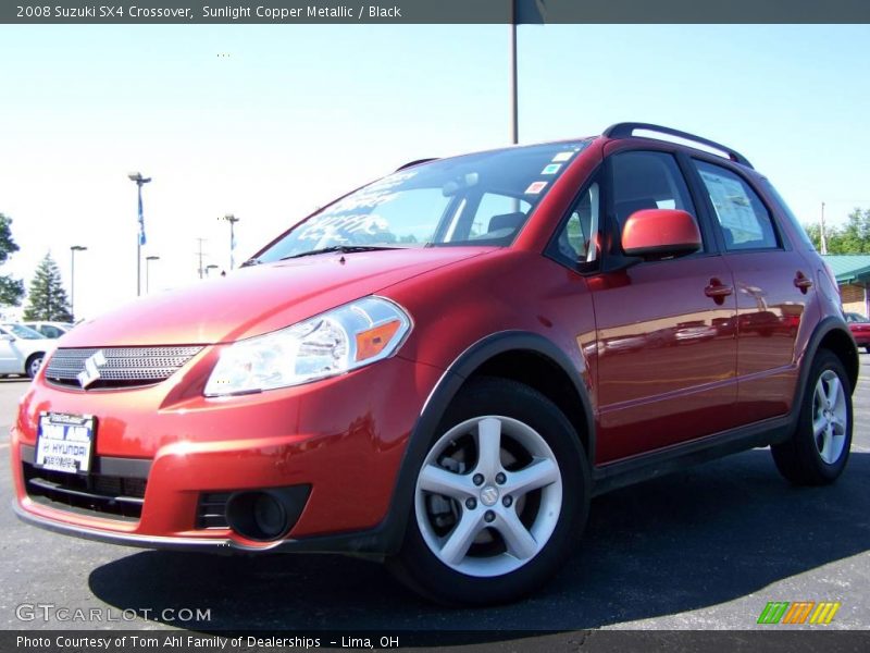 Sunlight Copper Metallic / Black 2008 Suzuki SX4 Crossover