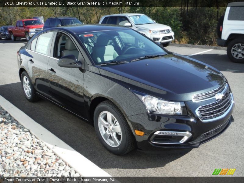 Black Granite Metallic / Medium Titanium 2016 Chevrolet Cruze Limited LT