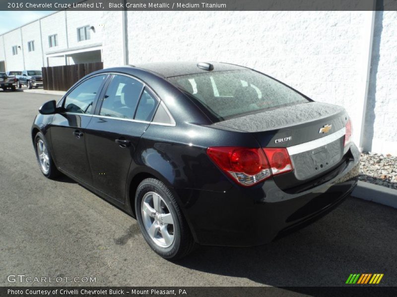 Black Granite Metallic / Medium Titanium 2016 Chevrolet Cruze Limited LT