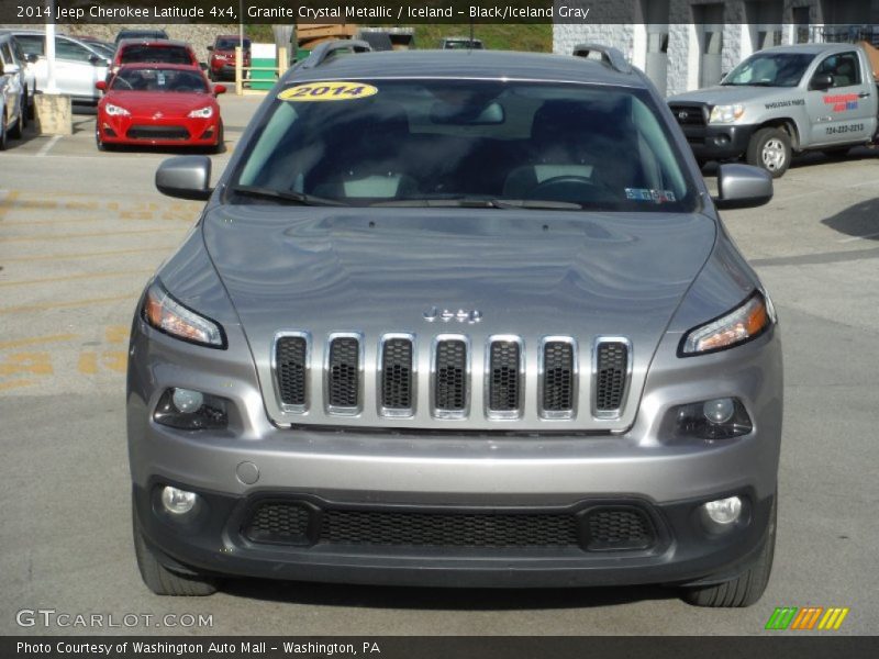 Granite Crystal Metallic / Iceland - Black/Iceland Gray 2014 Jeep Cherokee Latitude 4x4