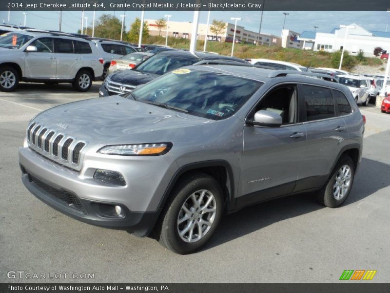 Granite Crystal Metallic / Iceland - Black/Iceland Gray 2014 Jeep Cherokee Latitude 4x4