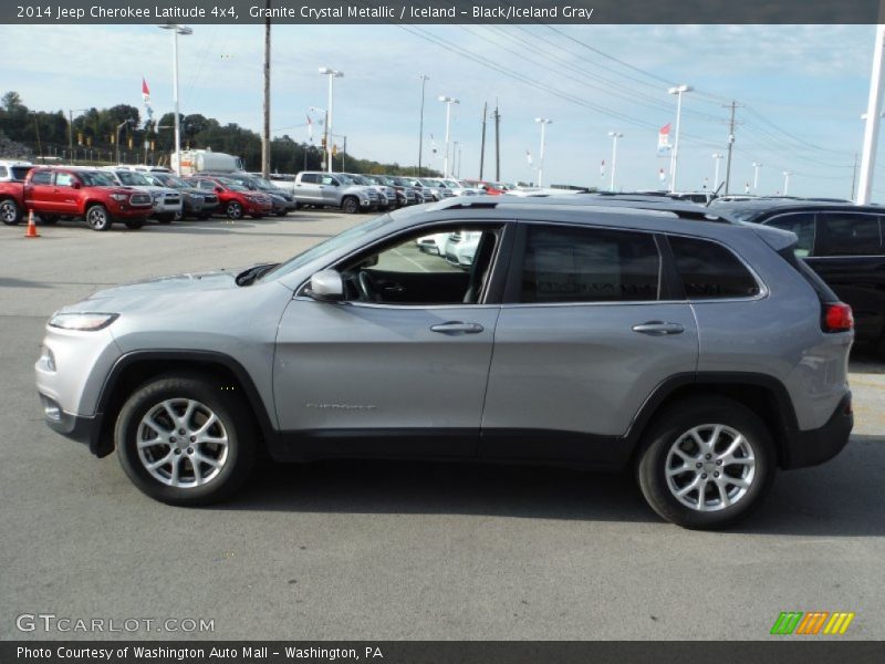 Granite Crystal Metallic / Iceland - Black/Iceland Gray 2014 Jeep Cherokee Latitude 4x4