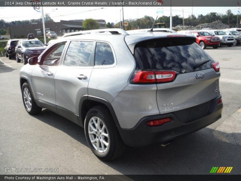 Granite Crystal Metallic / Iceland - Black/Iceland Gray 2014 Jeep Cherokee Latitude 4x4