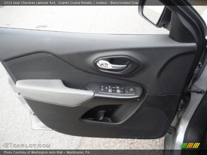 Granite Crystal Metallic / Iceland - Black/Iceland Gray 2014 Jeep Cherokee Latitude 4x4