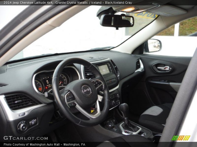 Granite Crystal Metallic / Iceland - Black/Iceland Gray 2014 Jeep Cherokee Latitude 4x4