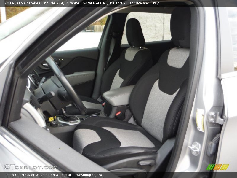 Granite Crystal Metallic / Iceland - Black/Iceland Gray 2014 Jeep Cherokee Latitude 4x4