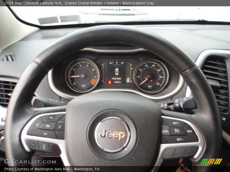 Granite Crystal Metallic / Iceland - Black/Iceland Gray 2014 Jeep Cherokee Latitude 4x4