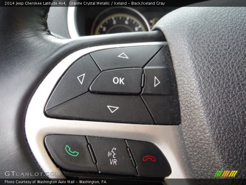 Granite Crystal Metallic / Iceland - Black/Iceland Gray 2014 Jeep Cherokee Latitude 4x4