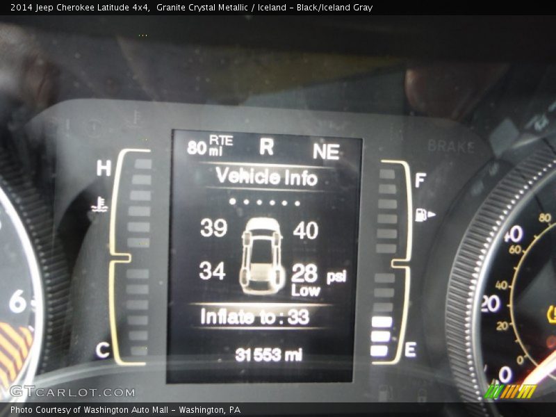 Granite Crystal Metallic / Iceland - Black/Iceland Gray 2014 Jeep Cherokee Latitude 4x4