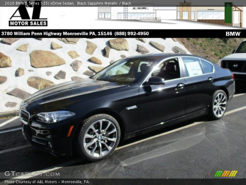 Black Sapphire Metallic / Black 2016 BMW 5 Series 535i xDrive Sedan