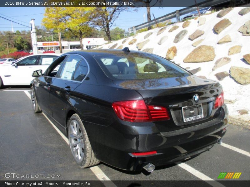 Black Sapphire Metallic / Black 2016 BMW 5 Series 535i xDrive Sedan