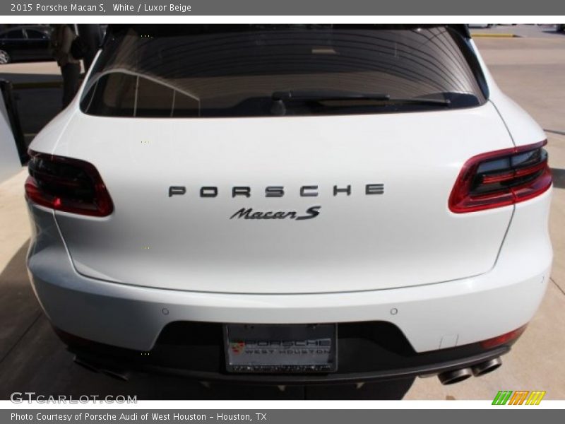 White / Luxor Beige 2015 Porsche Macan S