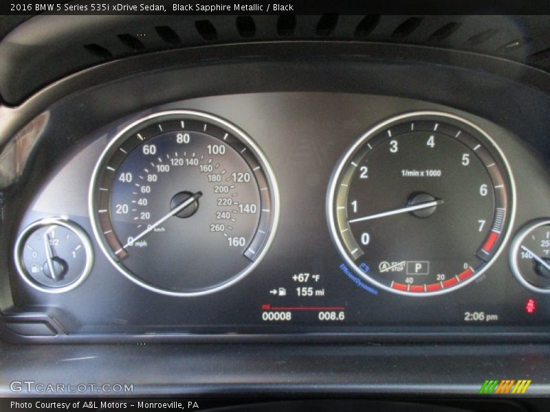Black Sapphire Metallic / Black 2016 BMW 5 Series 535i xDrive Sedan