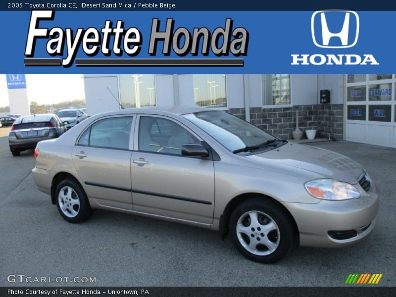 Desert Sand Mica / Pebble Beige 2005 Toyota Corolla CE