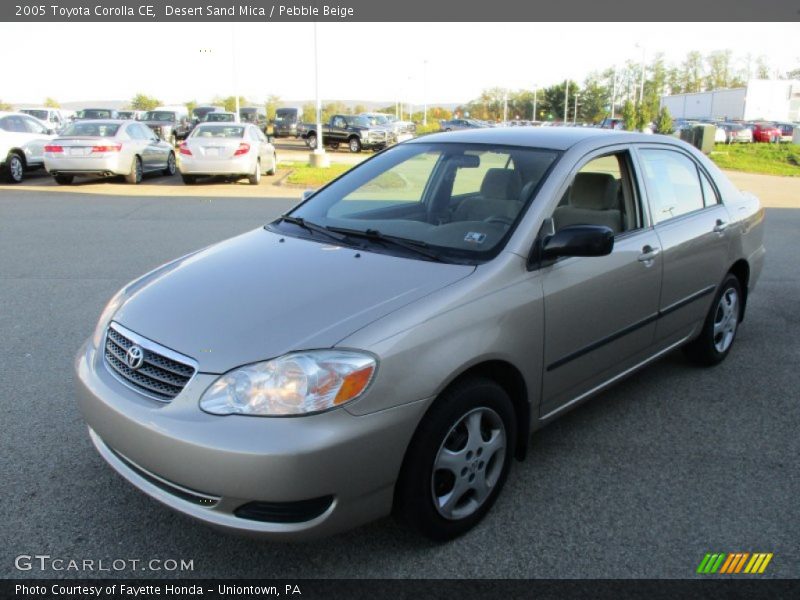 Desert Sand Mica / Pebble Beige 2005 Toyota Corolla CE