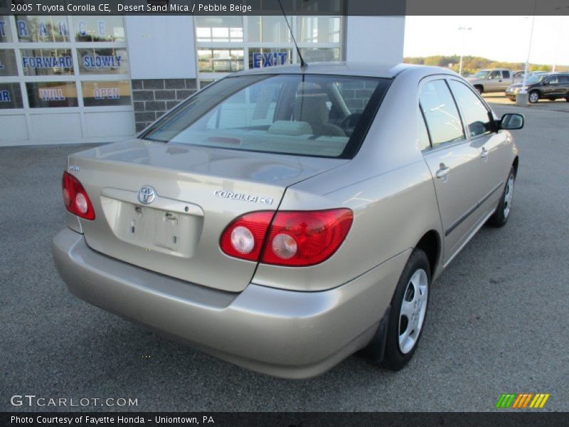 Desert Sand Mica / Pebble Beige 2005 Toyota Corolla CE