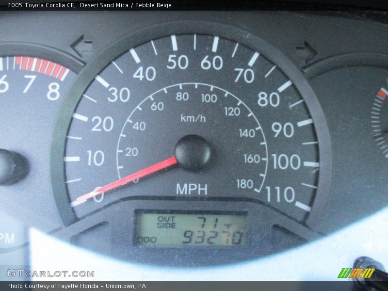 Desert Sand Mica / Pebble Beige 2005 Toyota Corolla CE