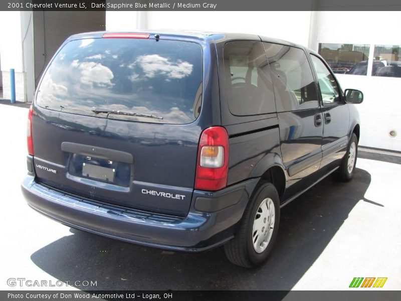 Dark Sapphire Blue Metallic / Medium Gray 2001 Chevrolet Venture LS