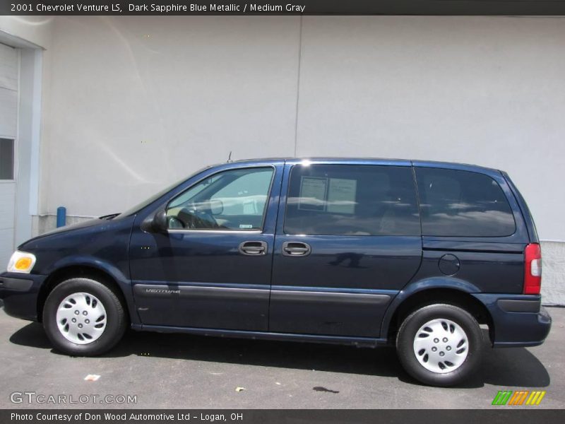 Dark Sapphire Blue Metallic / Medium Gray 2001 Chevrolet Venture LS