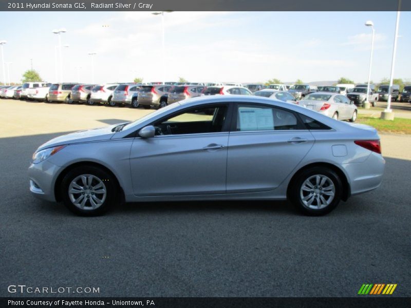 Radiant Silver / Gray 2011 Hyundai Sonata GLS
