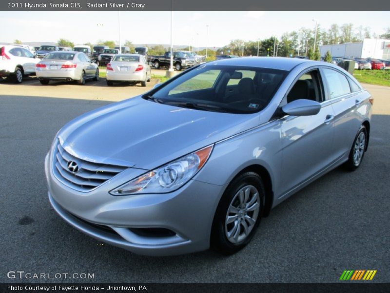 Radiant Silver / Gray 2011 Hyundai Sonata GLS