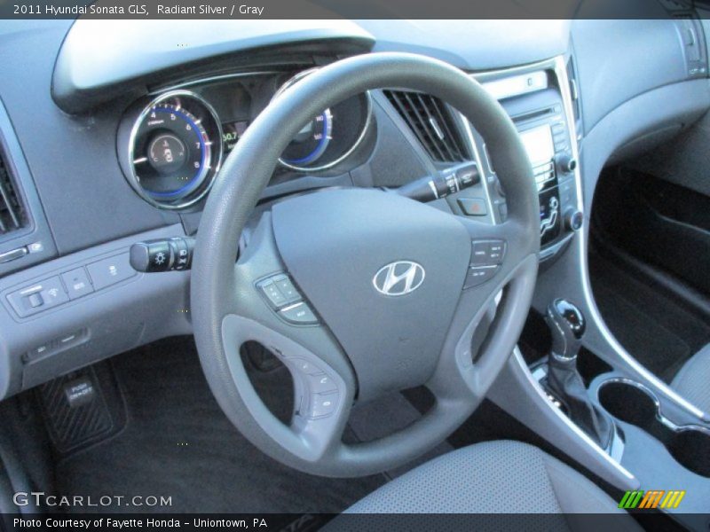 Radiant Silver / Gray 2011 Hyundai Sonata GLS