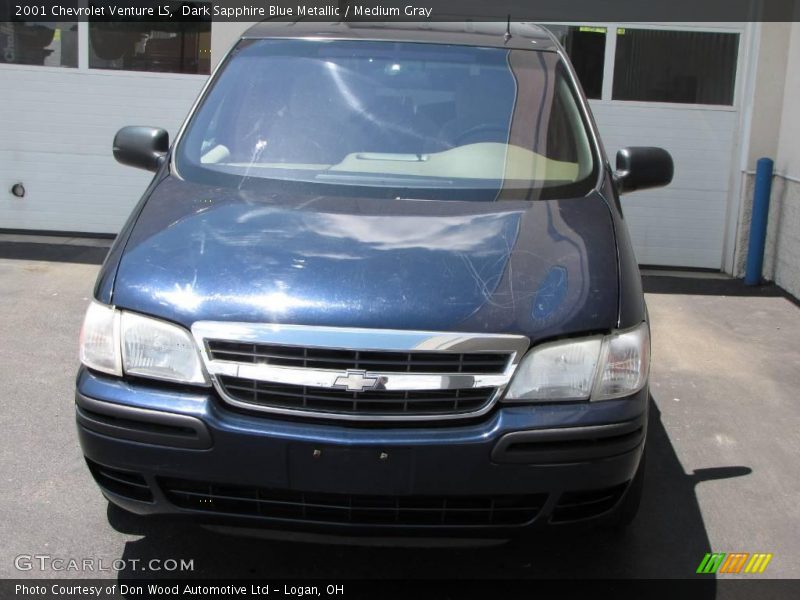 Dark Sapphire Blue Metallic / Medium Gray 2001 Chevrolet Venture LS