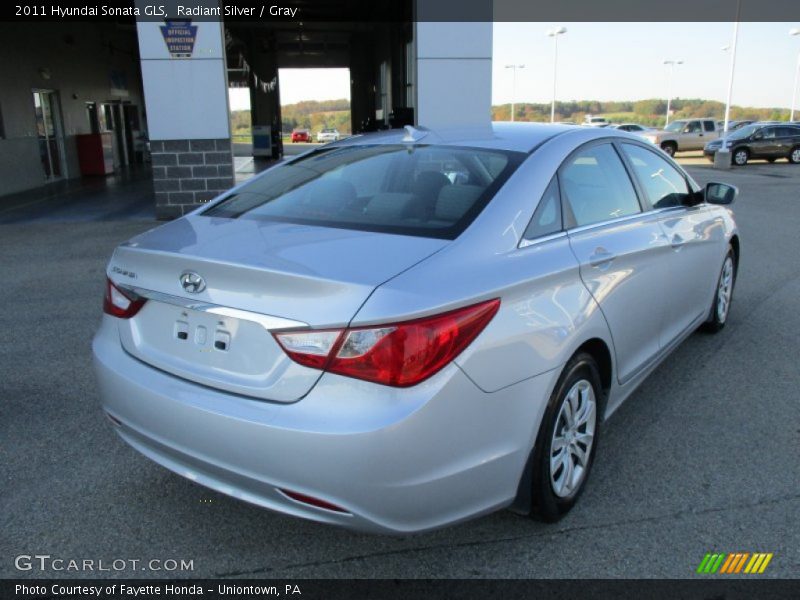 Radiant Silver / Gray 2011 Hyundai Sonata GLS